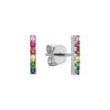 Boucles d’oreilles en barre arc-en-ciel