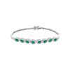 Bracelet majestueux en émeraudes