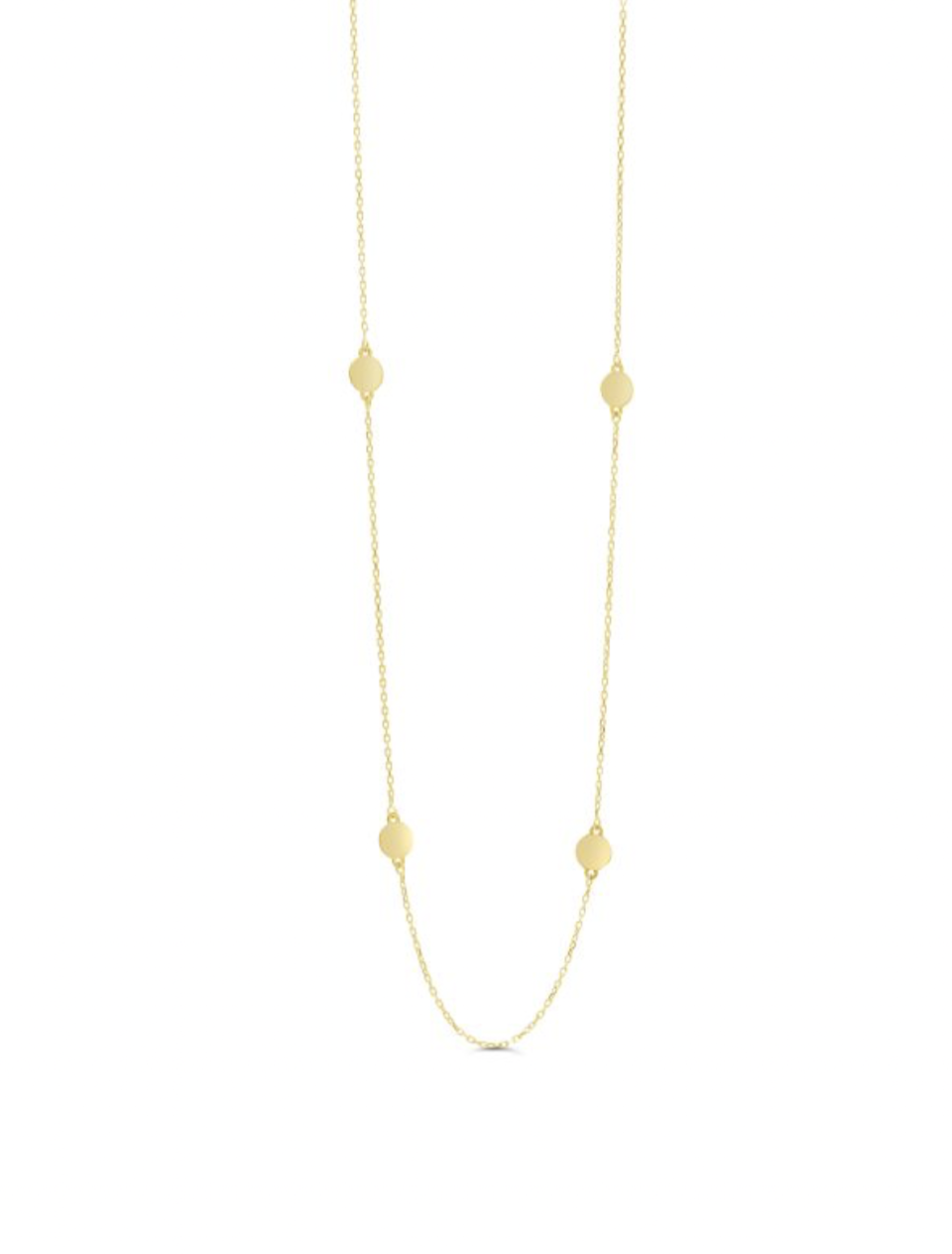 Collier or 10k disques d'or