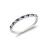 Semi-éternité en Saphirs & petits diamants