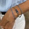 Bracelet En saphirs bleus « Poisson À L’oeil De diamant »