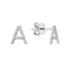 Boucles d’Oreilles Initial en diamants